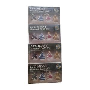 Vintage Holiday Li’l Missy Beaded Doll Kit New Sealed LITTLE WOMEN Full Set USA
